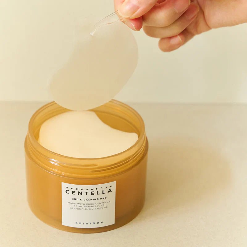 CENTELLA - SKIN1004 Madagascar Centella Quick Calming Pad 70 Pads 130ml - Quick Soothing Effect for Sensitive Skin - Skinova