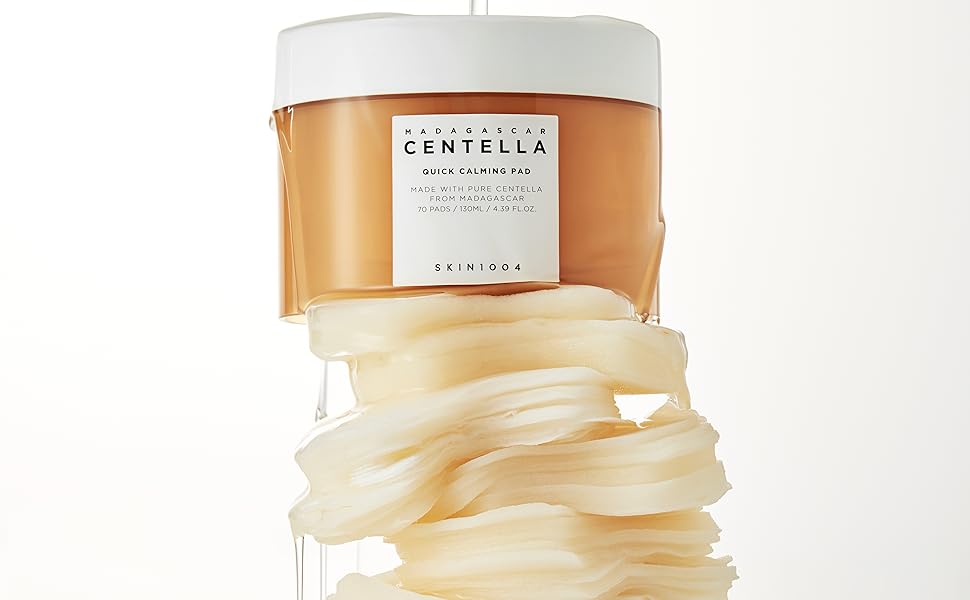 CENTELLA - SKIN1004 Madagascar Centella Quick Calming Pad 70 Pads 130ml - Quick Soothing Effect for Sensitive Skin - Skinova