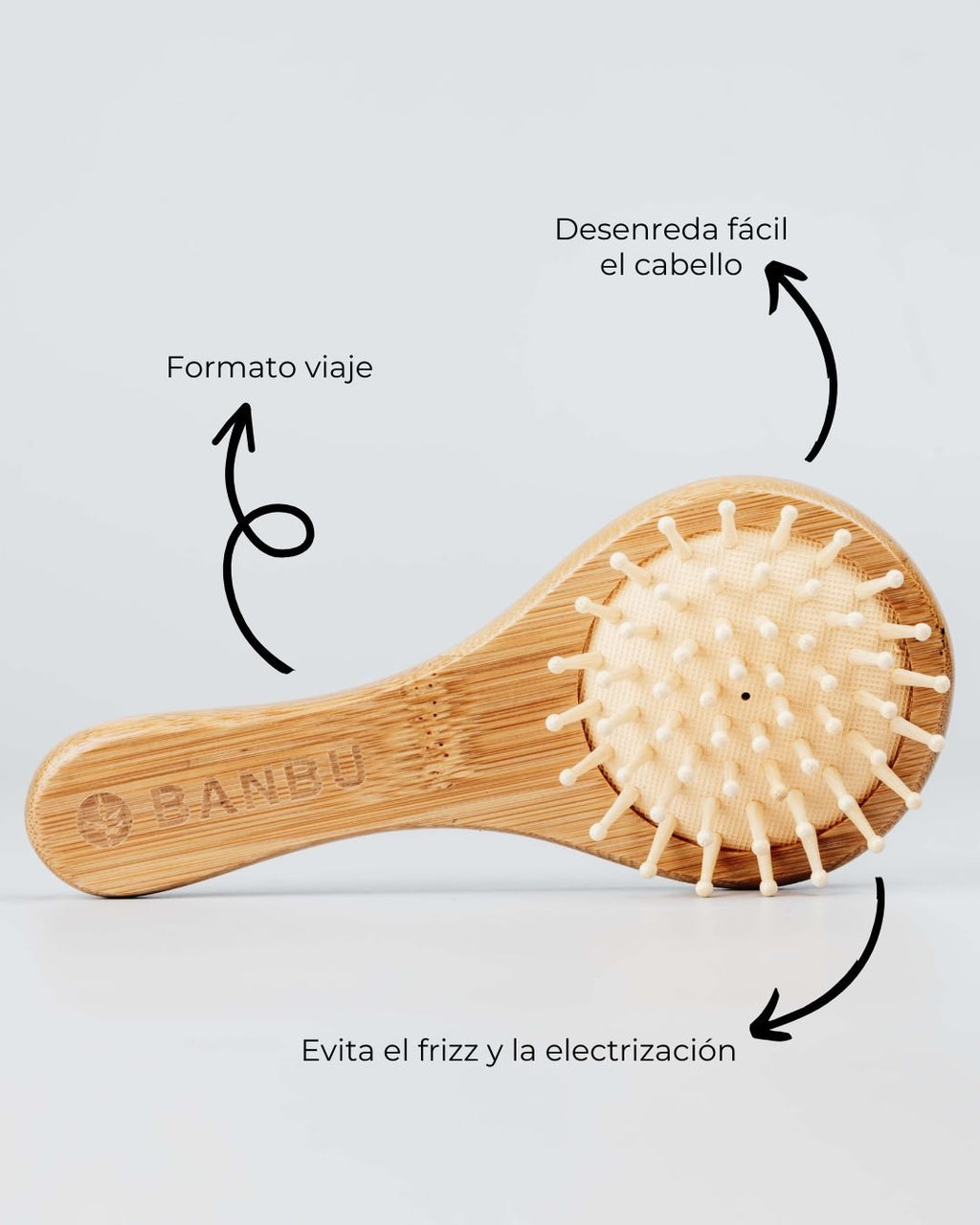 Cepillo de Madera de Viaje - Skinova