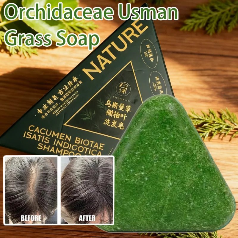 El Nature Triangle Shampoo Bar es un jabón–champú sólido de forma triangular que se volvió viral en redes sociales por su presentación llamativa y por la promesa de ayudar a fortalecer el cabello, reducir la caída y estimular su crecimiento. - Skinova