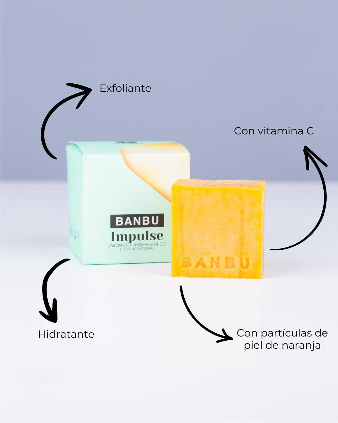 Jabón de Ducha Sólido ECO Cítrico IMPULSE - Skinova