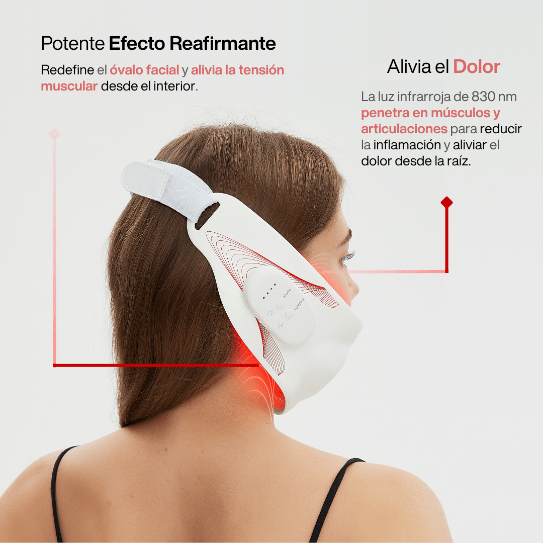 Lifting Facial Reafirmante y Alivio del Dolor - LED Infrarroja 830nm - Skinova