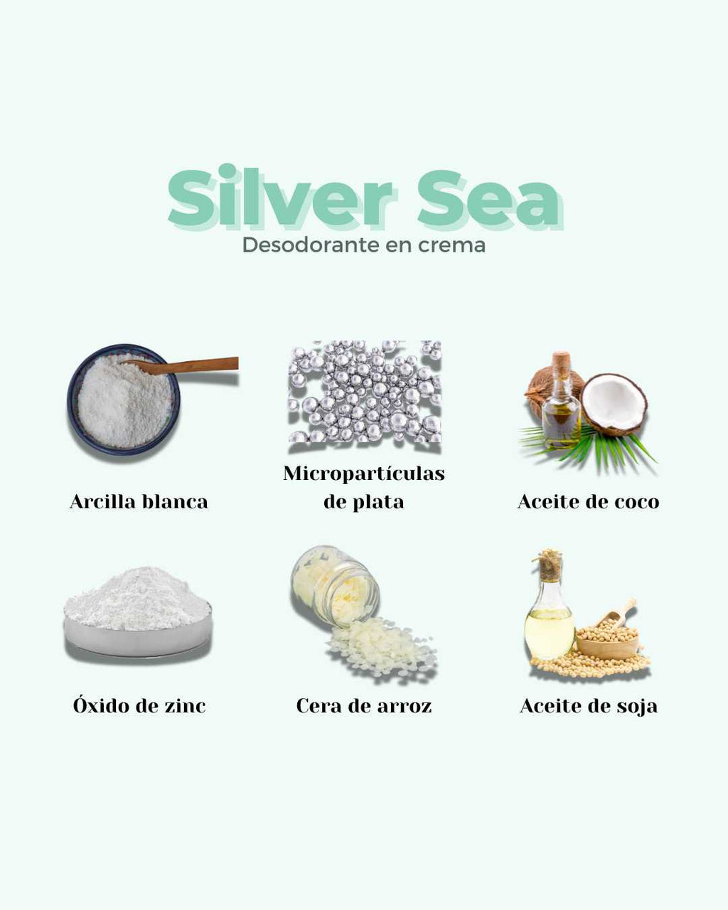 LIQUIDACIÓN Refill Desodorante Crema ECO Piel Sensible SILVER SEA - Skinova