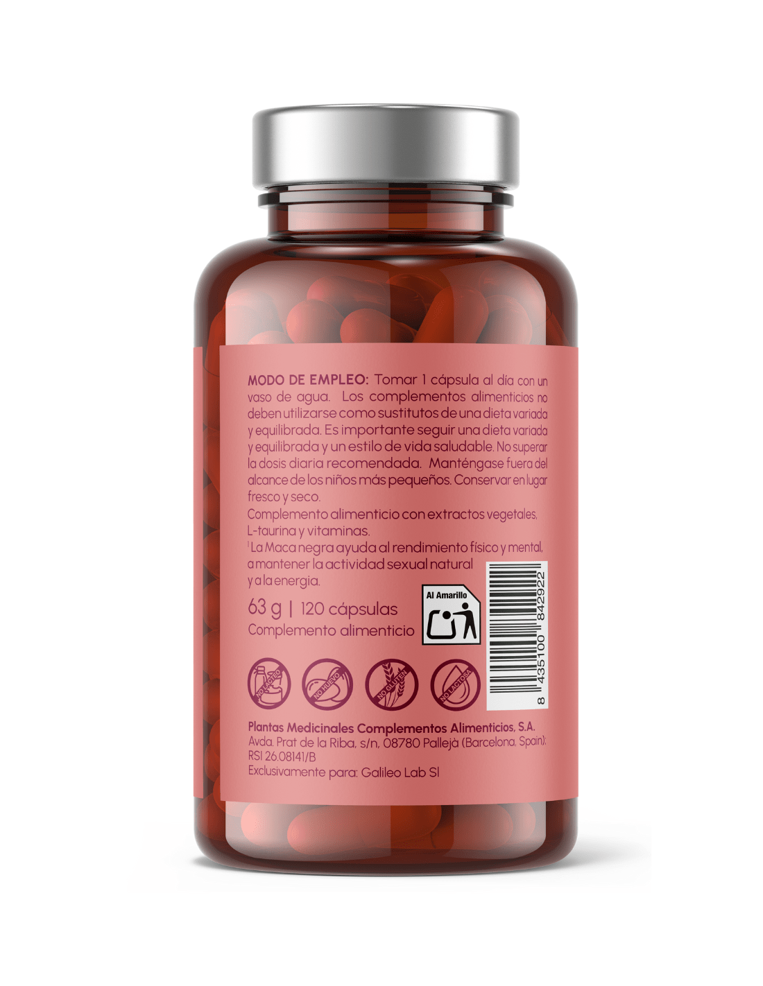 Maca y Taurina - Rendimiento físico, sexual y vitalidad - Skinova